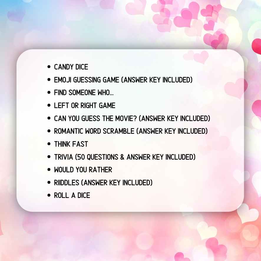 family games for valentines day

