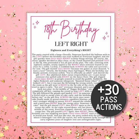 18th birthday left right game