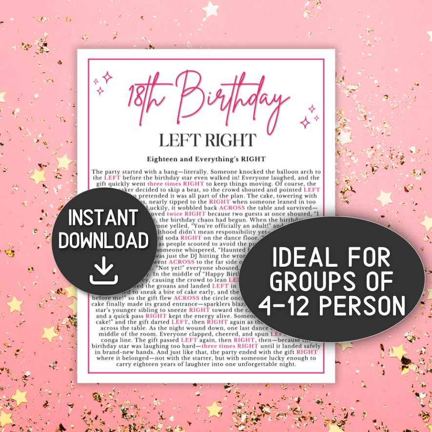 18th birthday left right story