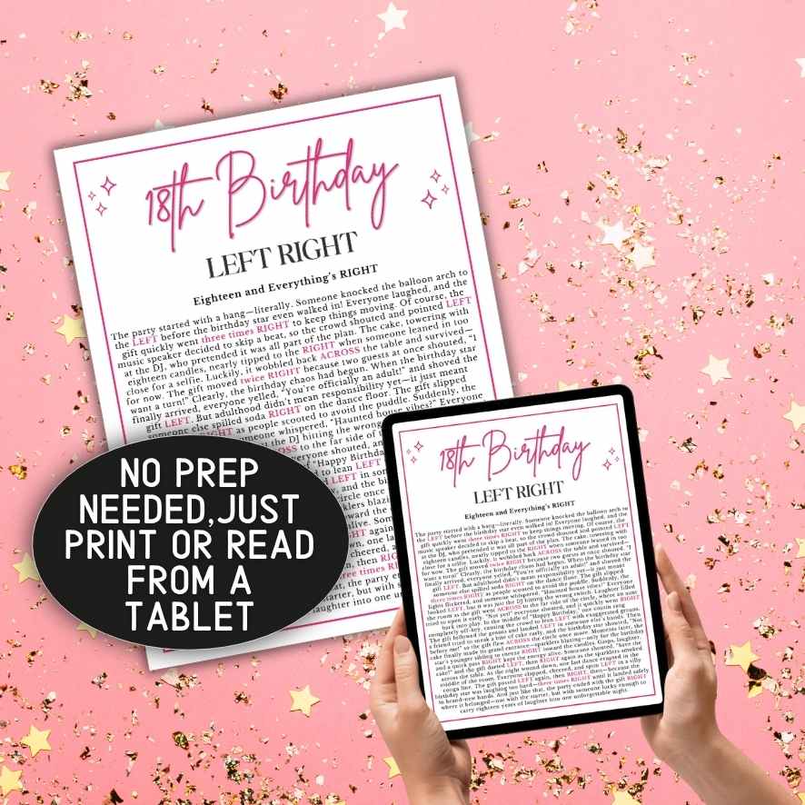 18th birthday party games