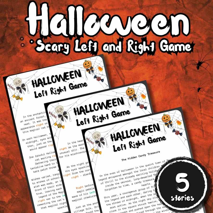 Halloween Left and Right Game Printable