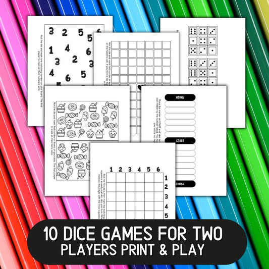 easy dice games with 2 dice
