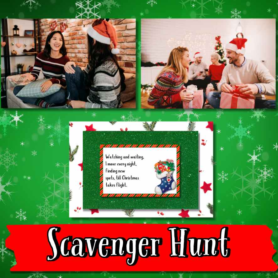 Christmas scavenger hunt clues for grown-ups