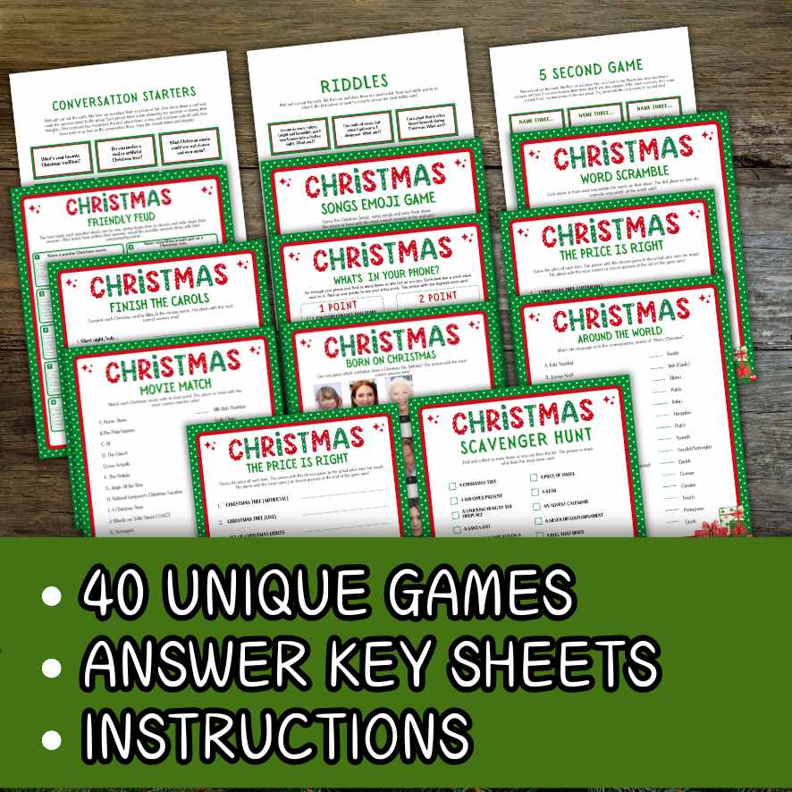 fun christmas games for adults