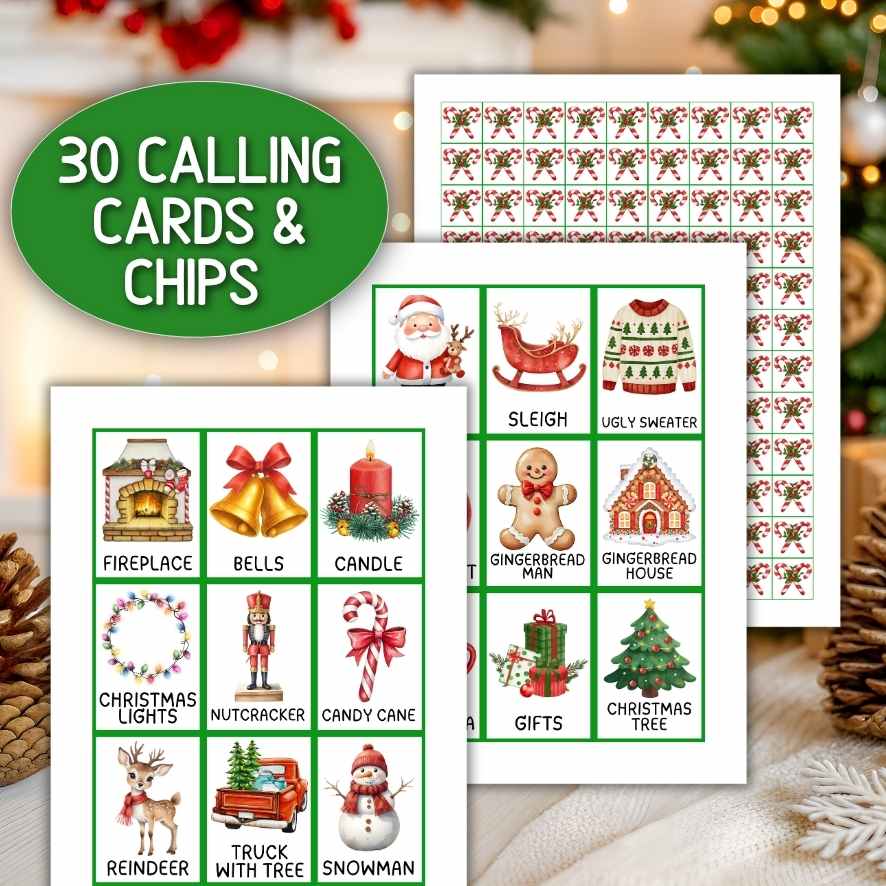 Holiday Bingo Game