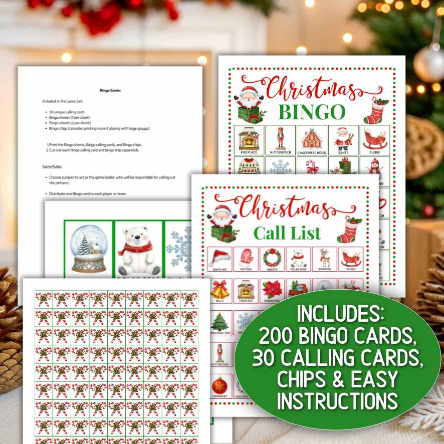 Family Christmas Bingo