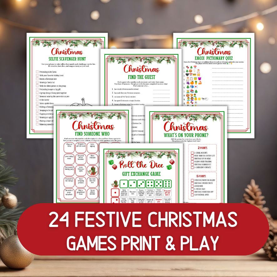 24 festive christmas games