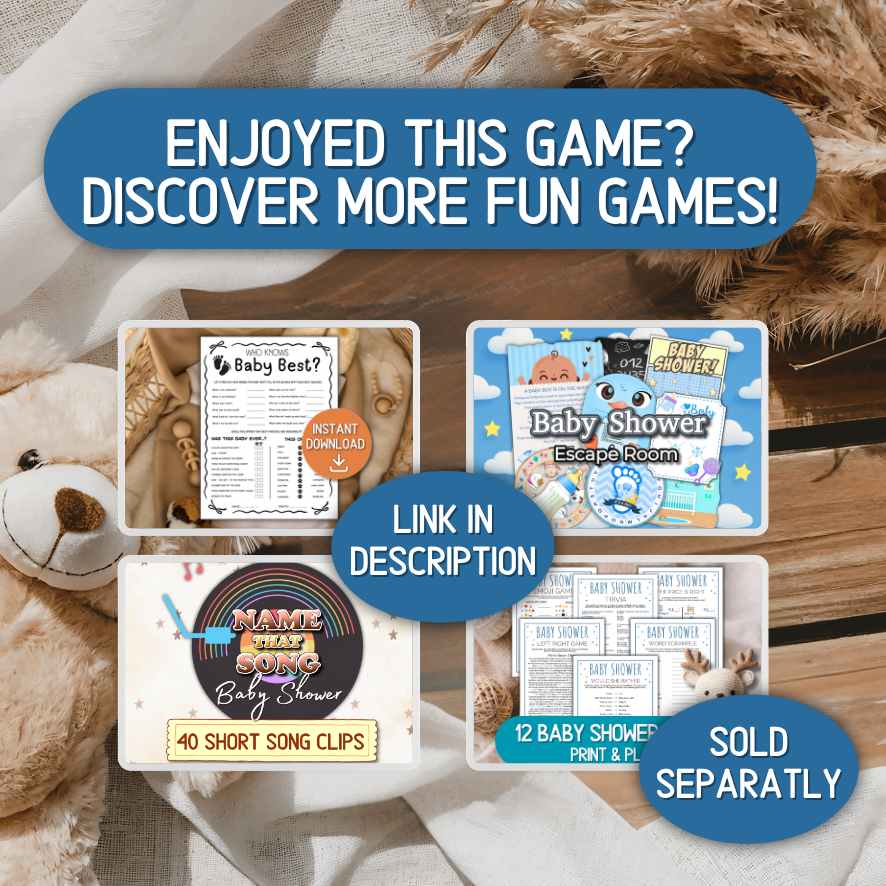baby shower games printable