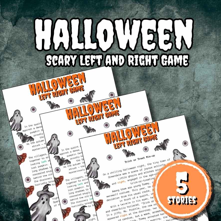 HALLOWEEN LEFT RIGHT PRINTABLE GAME The Game Room