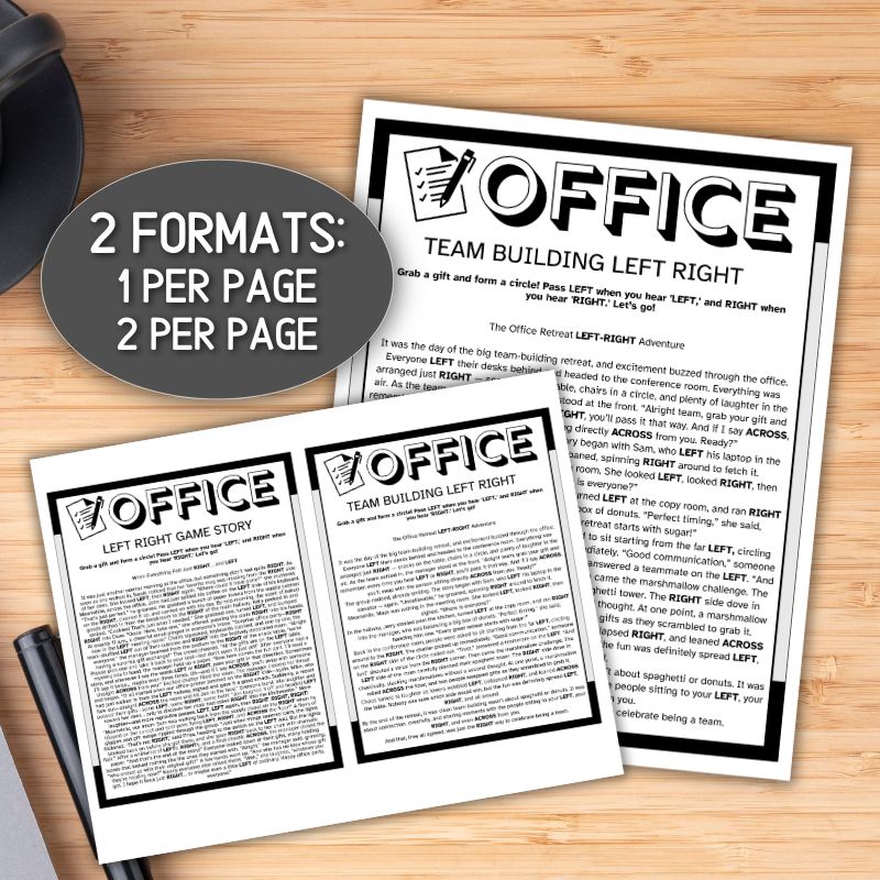 LEFT RIGHT OFFICE GAMES