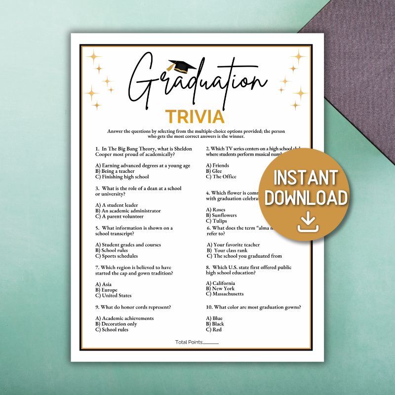 party game printable