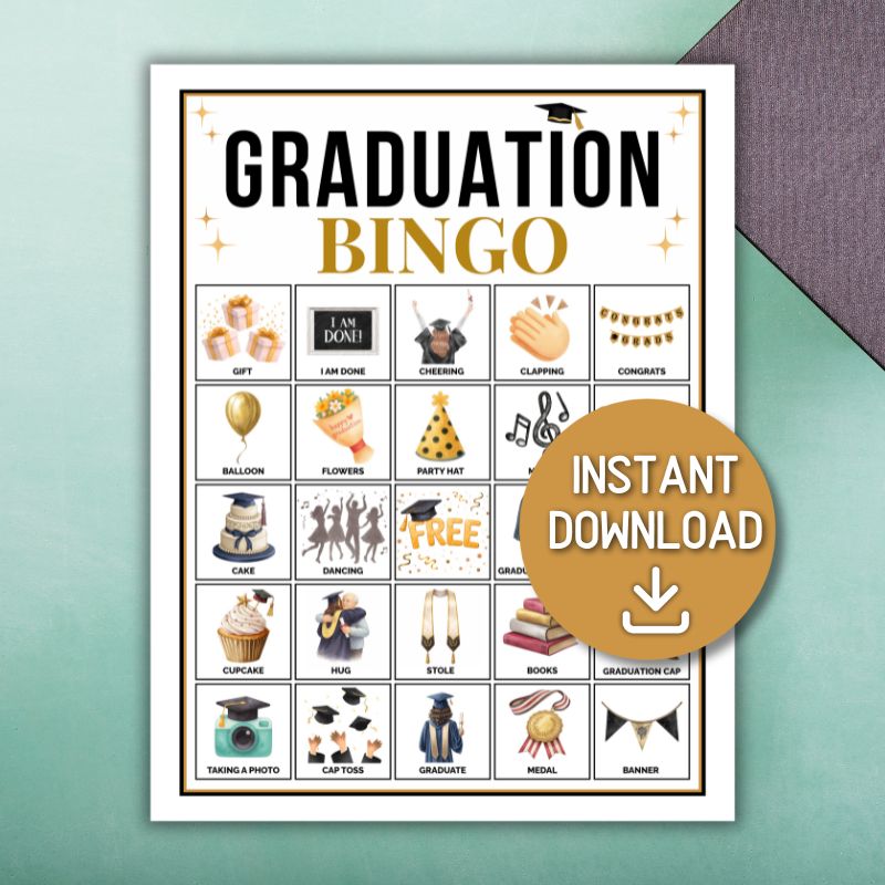 graduation bingo cards