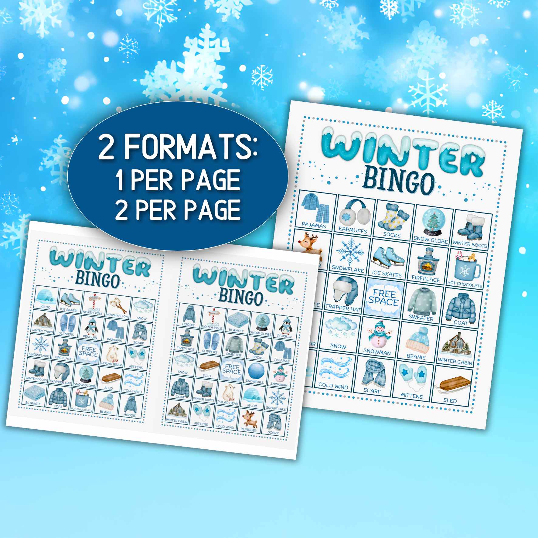 winter bingo game