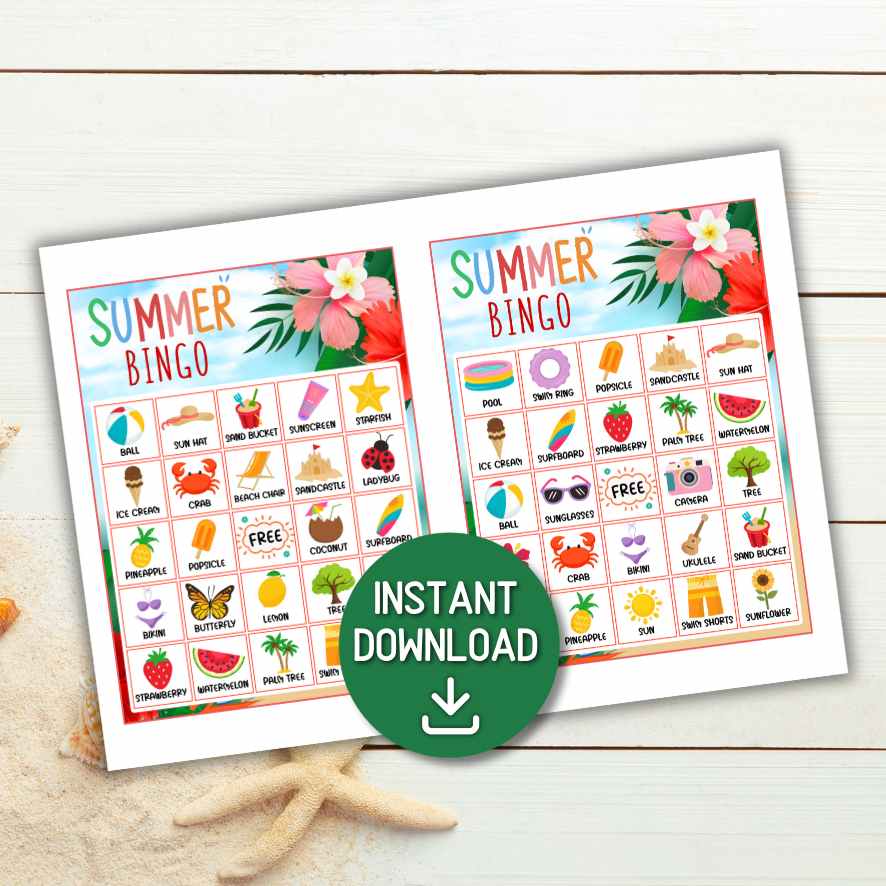 summer bingo sheets