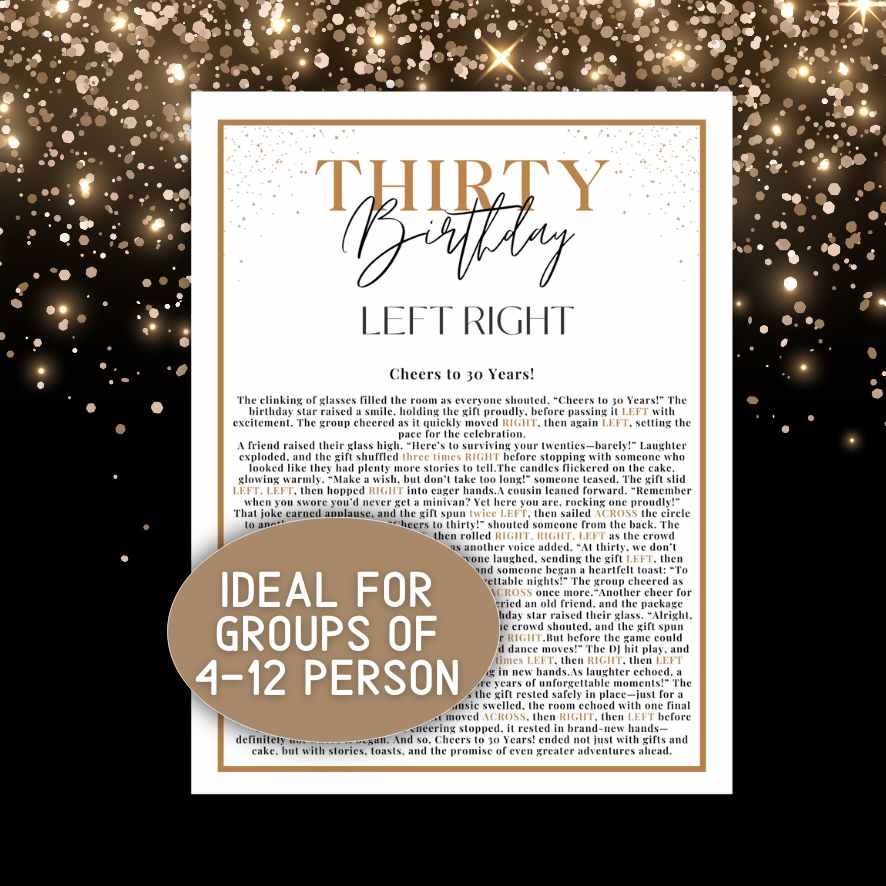 birthday left right game