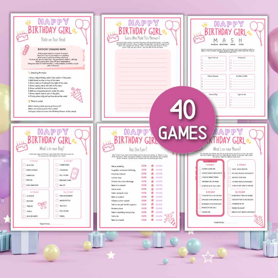 birthday party games for teens

