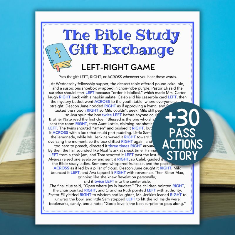 Bible Study Gift Exchange Game