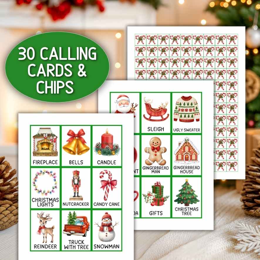 Family Christmas Bingo
