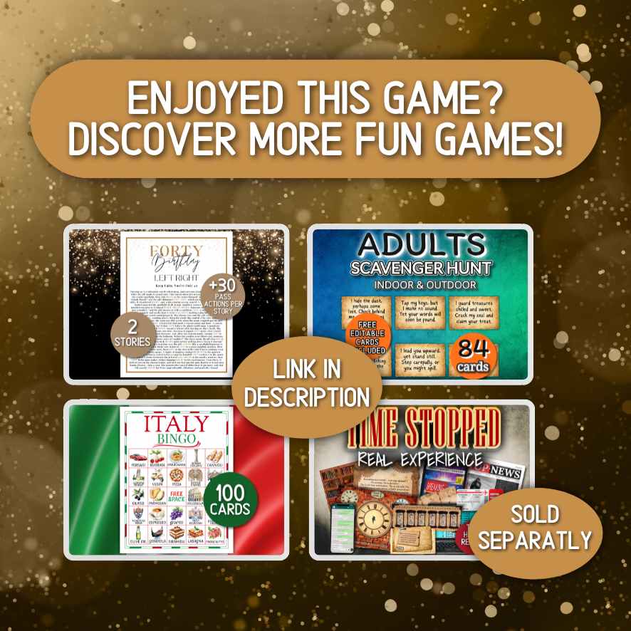 40th birthday games bundle