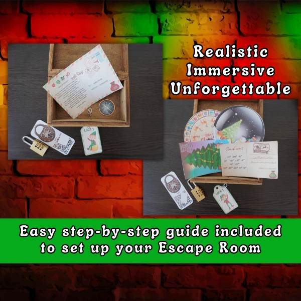 Escape room with locks