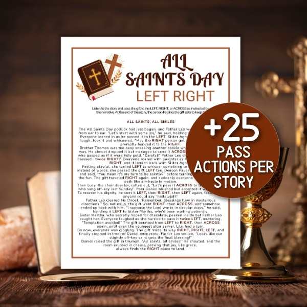 ALL SAINTS’ DAY LEFT RIGHT GAME