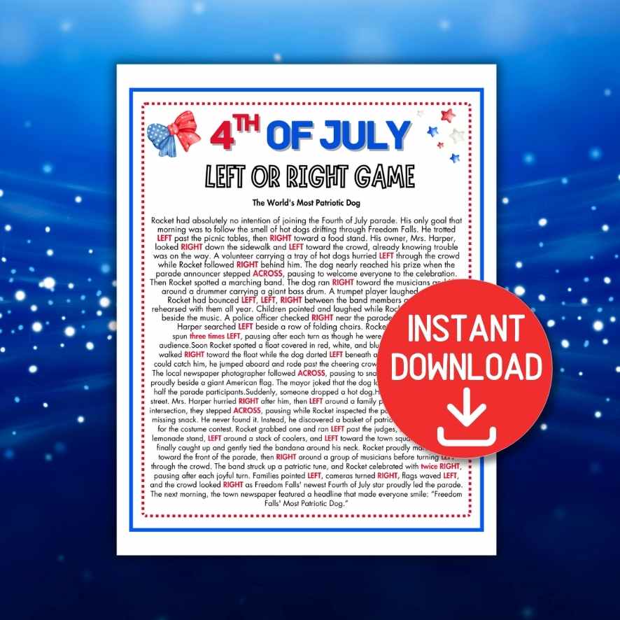 independence day left right story game