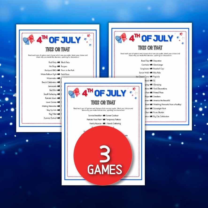 Independence day party game