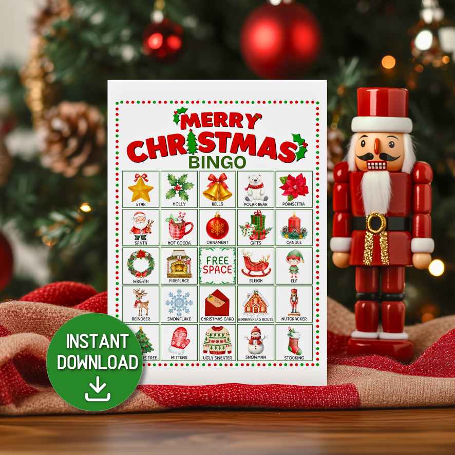merry christmas bingo cards
