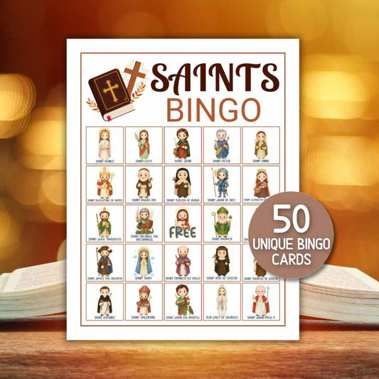 catholic saints bingo for kids

