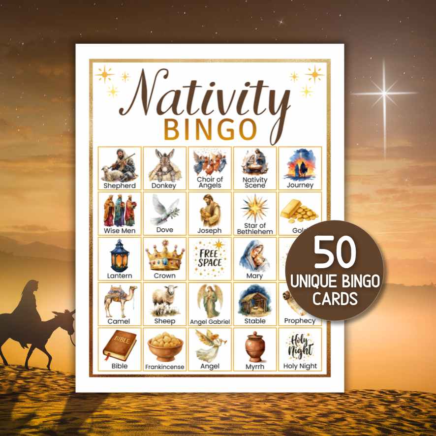 50 bingo christmas cards

