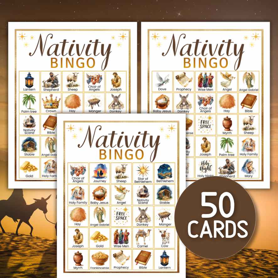 nativity bingo sheets

