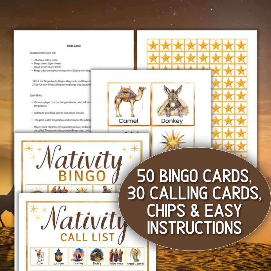 christmas nativity bingo

