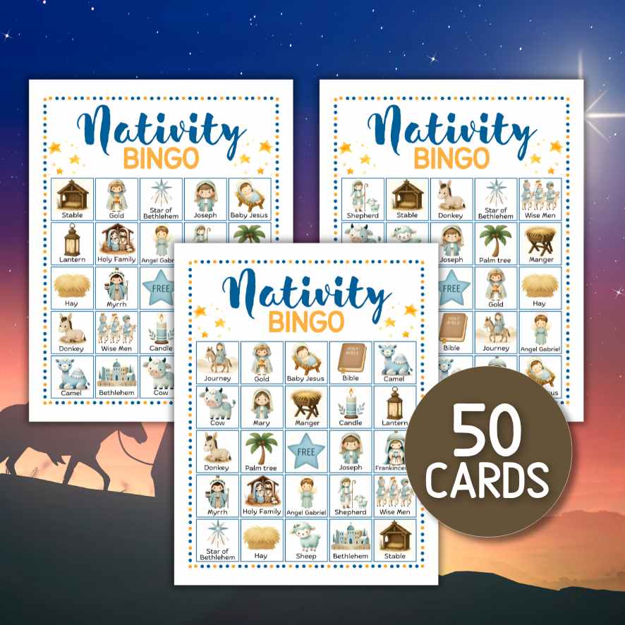 nativity bingo for sunday school