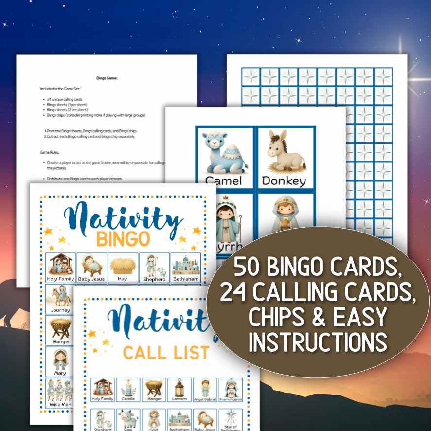 nativity bingo for kids

