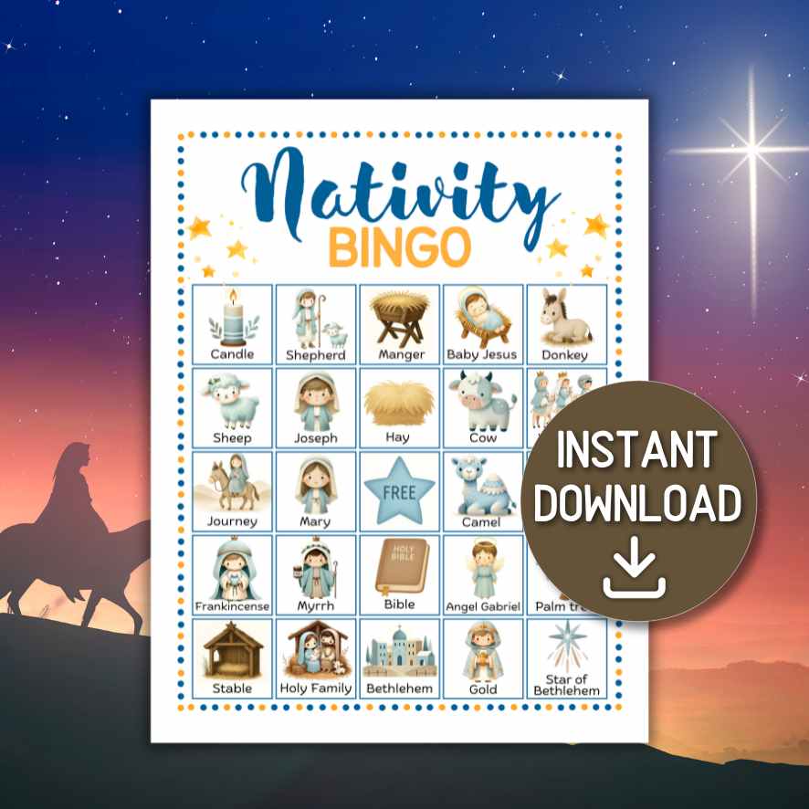 nativity bingo printable