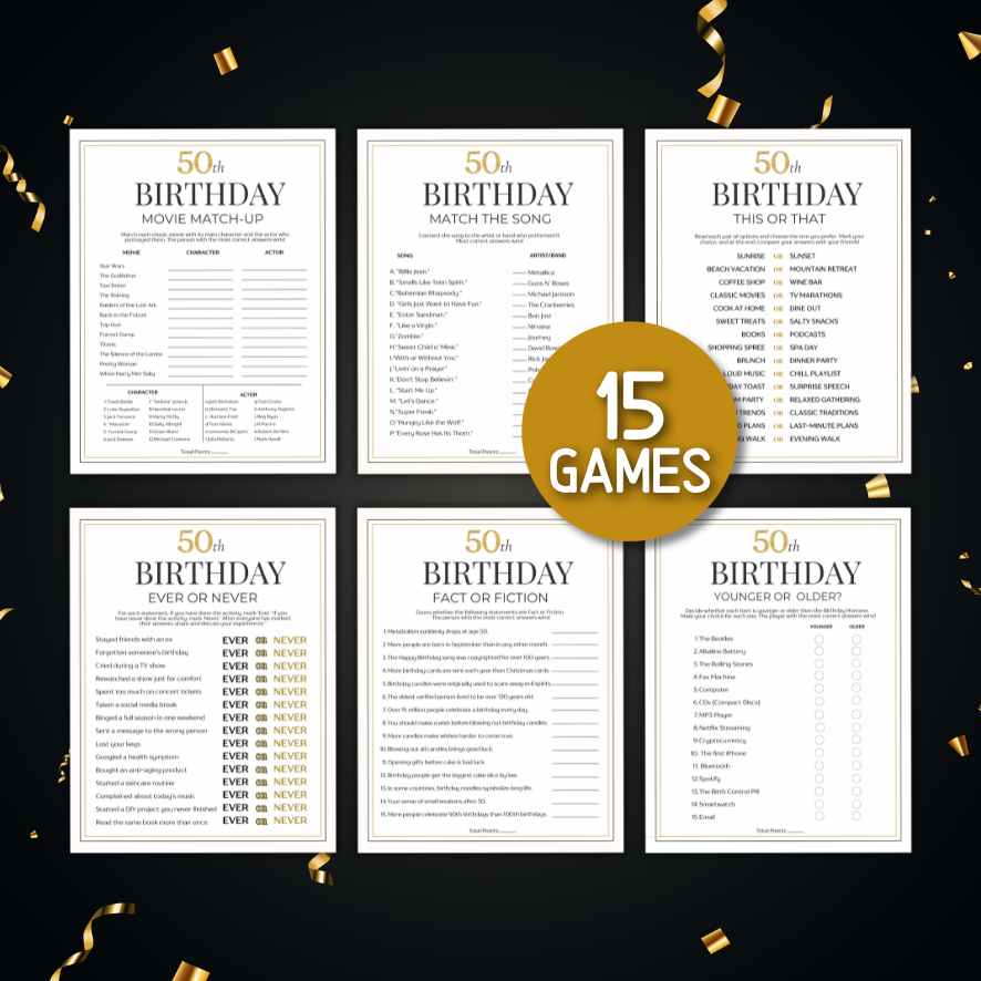 birthday icebreaker games