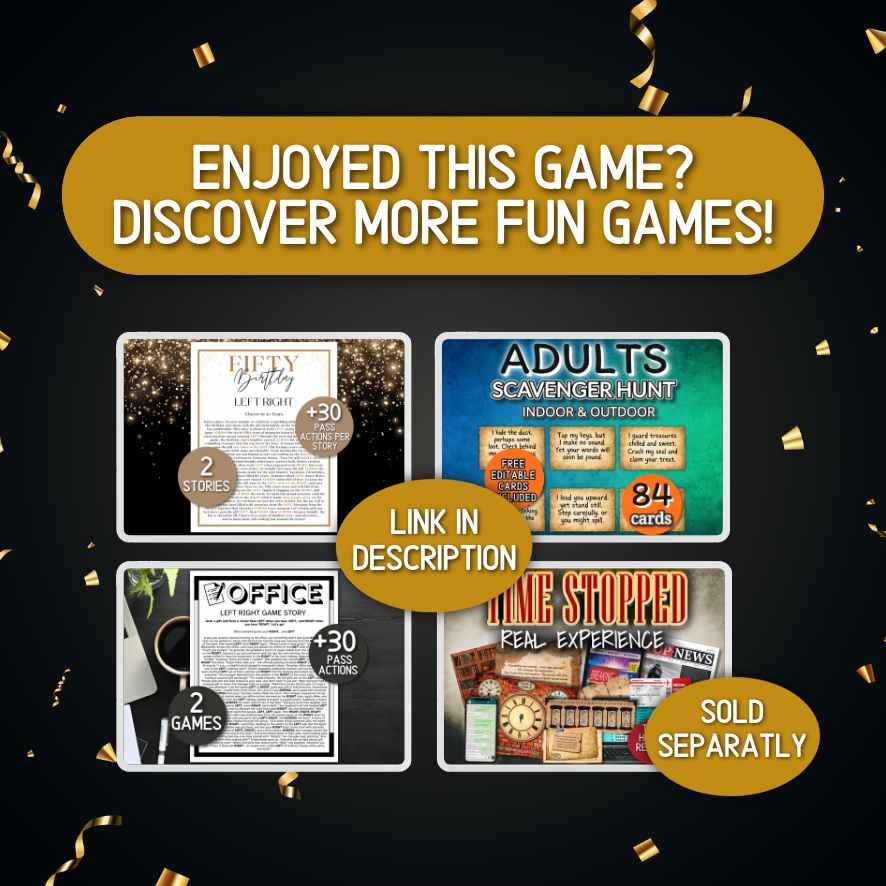 50th birthday game pack