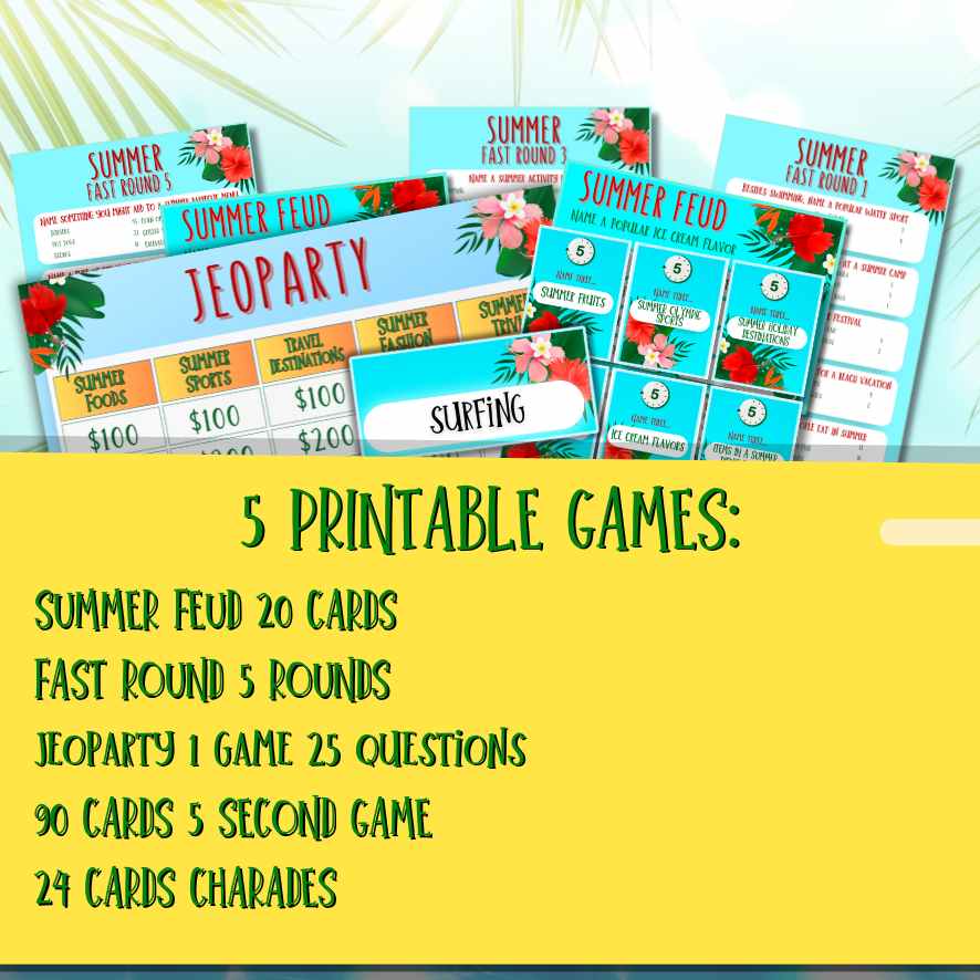 games for summer camp