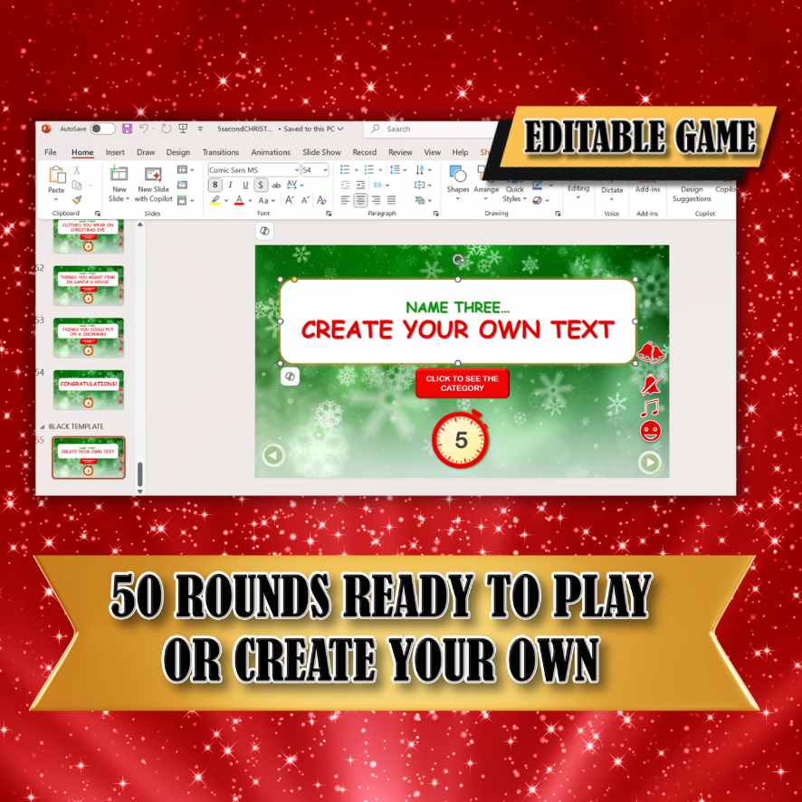 5 second christmas game