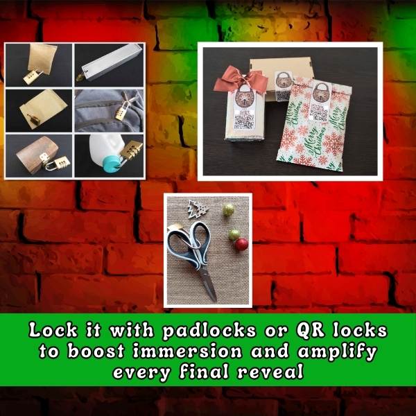 christmas escape room with locks