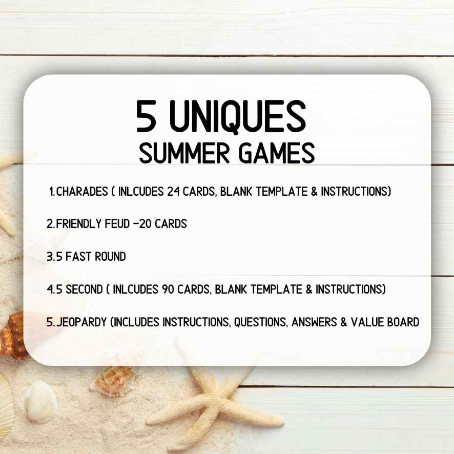 summer classroom game