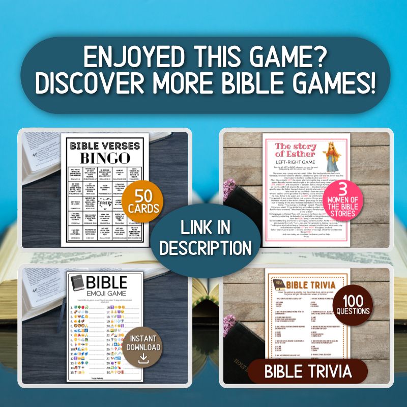 Bible Left Right Game Printable