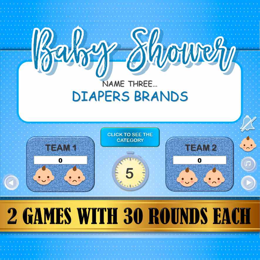 baby shower boy game
