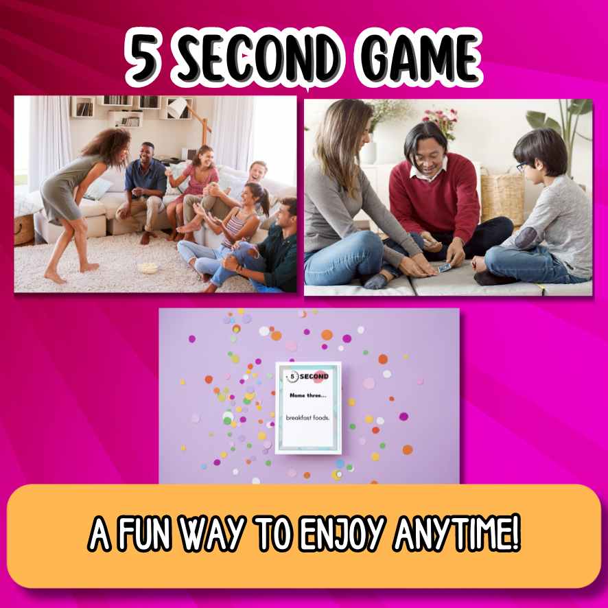 5 seconds game for print