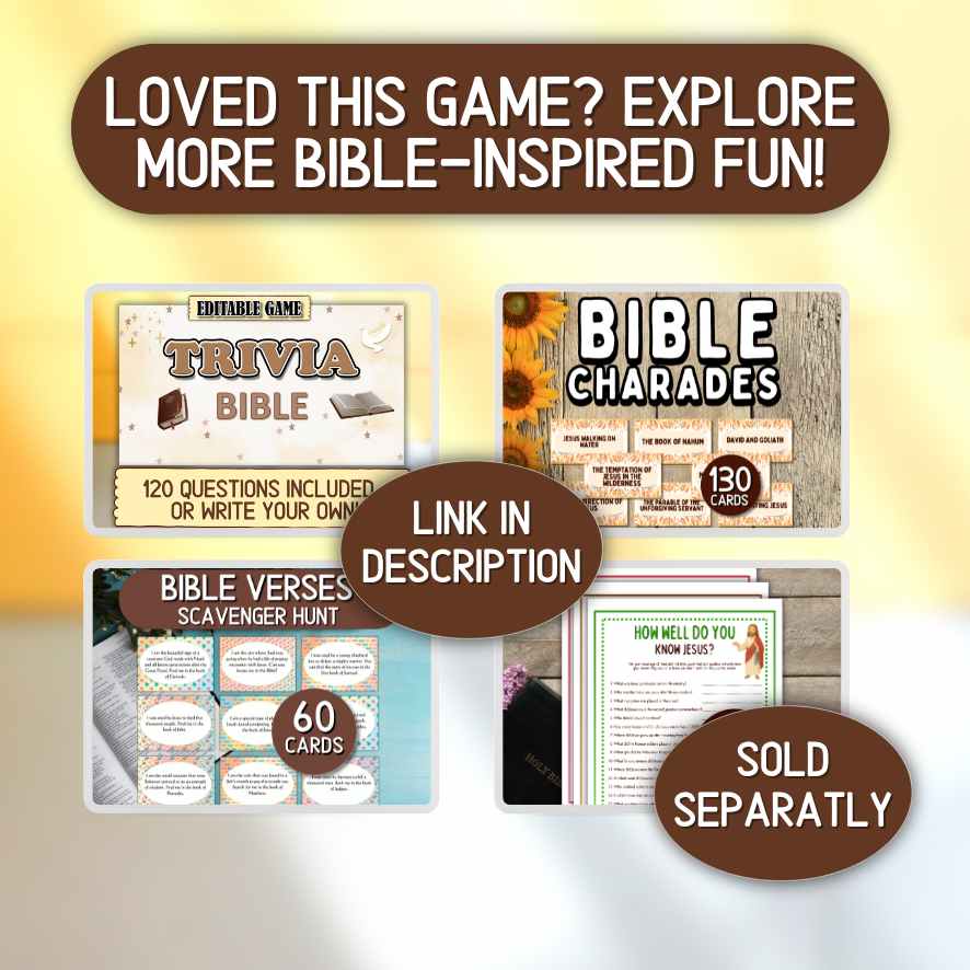 bible games activities