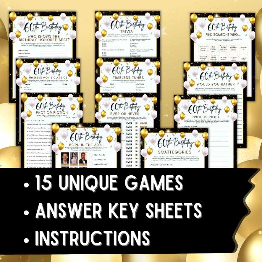 60th-birthday-games-bundle-the-game-room for Free Printable 60th Birthday Party Games 60TH BIRTHDAY GAMES BUNDLE – The Game Room for Free Printable 60th Birthday Party Games