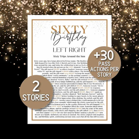 60th birthday left right game