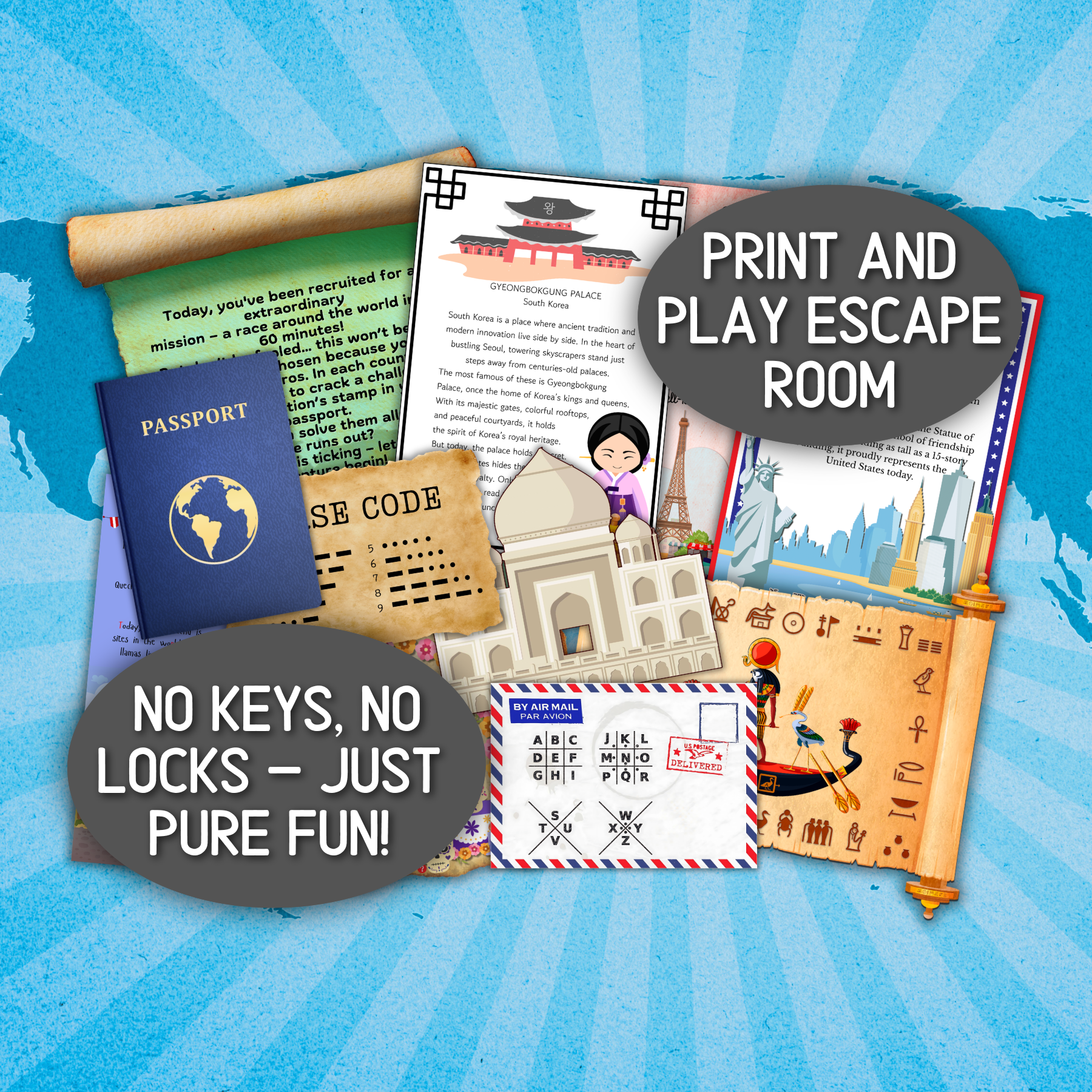 printable escape room kits