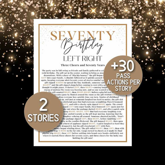 70th birthday left right game