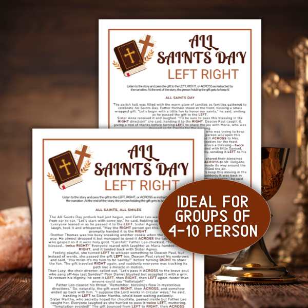 ALL SAINTS’ DAY LEFT RIGHT GAME